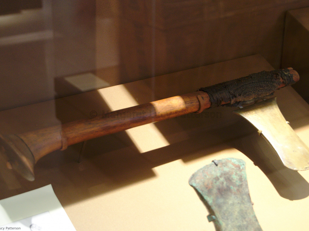Battle Axe with Handle, and a Blade from a Battle Axe