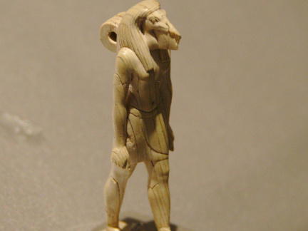 Ivory Ibis-Headed Thoth Figurine