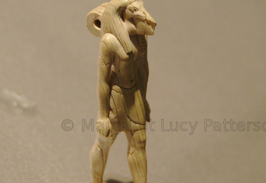 Ivory Ibis-Headed Thoth Figurine