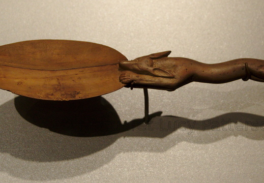 Wooden Spoon with a Jackal Handle