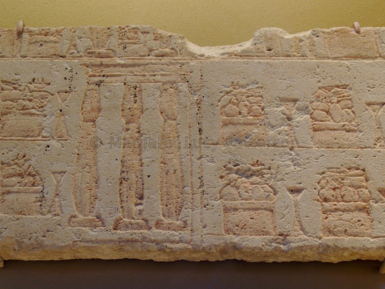 Relief Showing Temple Courtyard with Incense Burners and Offering Tables