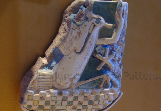 Faience Tile with Lapwing Motif