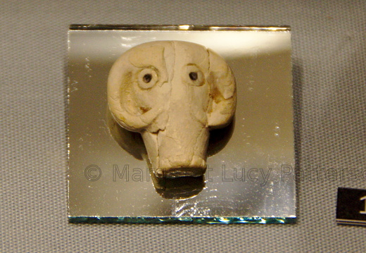 Amulet in the "Bull Head" Form with Inlaid Eyes