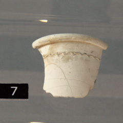 Fragment of Ivory or Bone Vessel