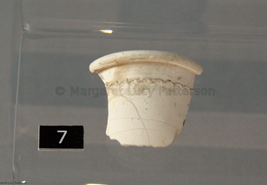 Fragment of Ivory or Bone Vessel