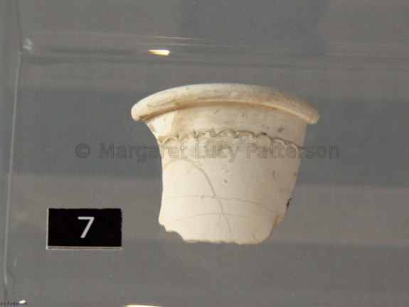 Fragment of Ivory or Bone Vessel