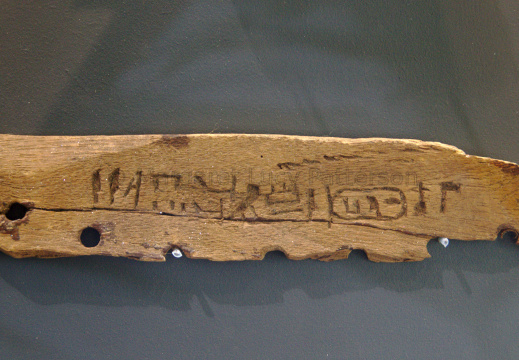 Wooden Model of a Rocker With Hatshepsut's Name On It