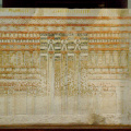 Painted Limestone Sarcophagus