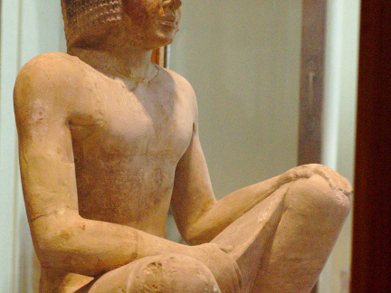Statue of a Seated Man