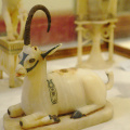 Alabaster Vase in the Form of an Ibex