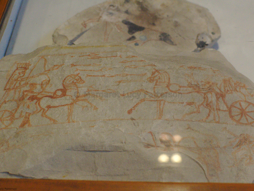 Ostracon Showing Two Chariots