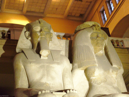 Colossal Statue of Amenhotep III and Tiye