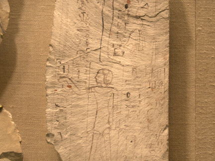 Ostracon Depicting a Layout for a Relief
