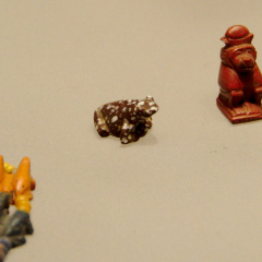 Amulets and Necklace with Frog-Shaped Beads