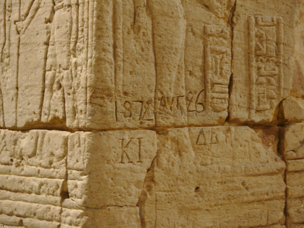 19th Century CE Graffiti on the Temple of Dendur