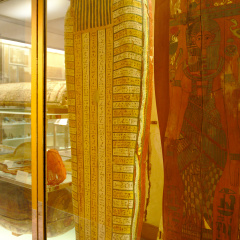 Rear of Inner Coffin of Shebenwen, Sistrum Player of Amun-Re, Daughter of Nedjhor