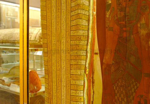 Rear of Inner Coffin of Shebenwen, Sistrum Player of Amun-Re, Daughter of Nedjhor
