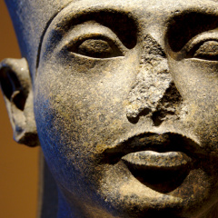 Head of a Colossal Statue of the God Amun