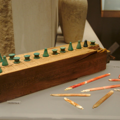 Game Board & Pieces and Throwing Sticks