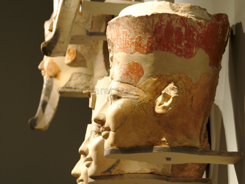 Heads of Osiride Statues of Hatshepsut from Deir el Bahri