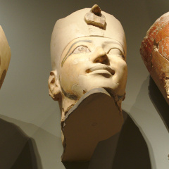 Heads of Osiride Statues of Hatshepsut from Deir el Bahri