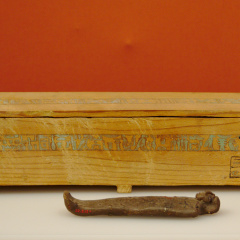 Miniature Coffins with Funerary Figurine belonging to Saiah son of Reniqer