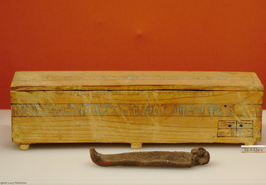 Miniature Coffins with Funerary Figurine belonging to Saiah son of Reniqer
