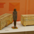 Miniature Coffins with Funerary Figurine from the Tomb of Queen Neferu