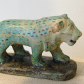 Faience Walking Lion