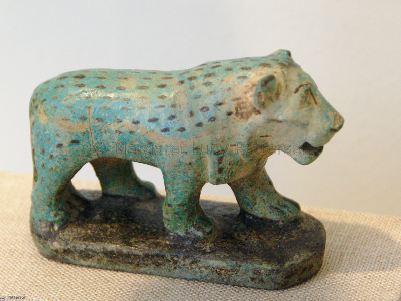 Faience Walking Lion