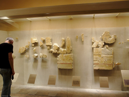 J Looking at Reliefs from the Tomb of Queen Neferu, Wife of Montuhotep II