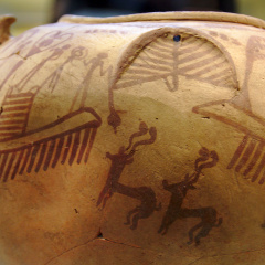 Large Jar with Boats and Figures