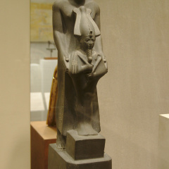 Statue of Harbes, called Psamtiknefer, son of Ptahhotep, Holding a Figure of Osiris