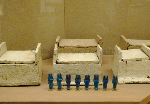Shabti and Shabti Boxes of Nany, Mistress of the House and Chantress of Amun
