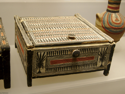 Wooden Cosmetics Box from Tomb of Sennedjem