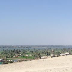 Looking Across the Nile Valley from the Beni Hasan Cliffs