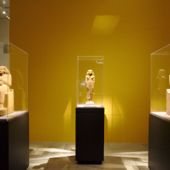 Three Quartzite Statues from the 12th Dynasty.