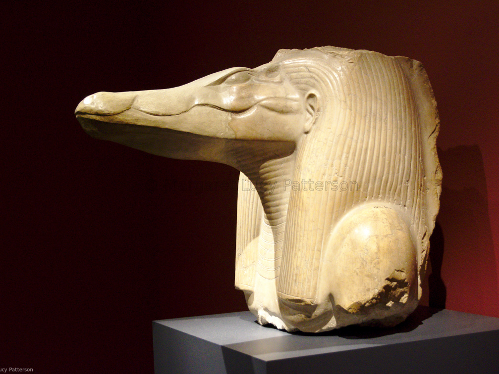 Head of a Statue of the God Sobek Shedeti