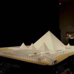 Model of the Pyramid Complex of Senwosret III at Dahshur