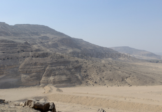 Hill Path Past Rock Cut Tombs at Deir el-Bersha