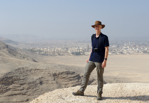 J on the Cliffs at Deir el-Bersha