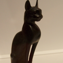 Bronze Figurine of Seated Cat