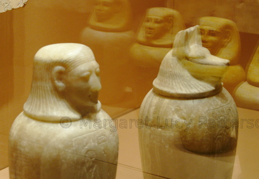 Canopic Jars and Covers of Tjuli