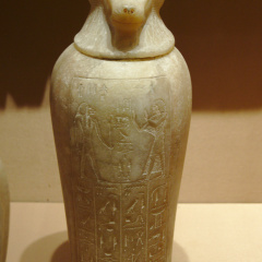 Canopic Jars and Covers of Tjuli