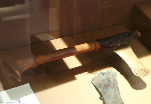 Battle Axe with Handle, and a Blade from a Battle Axe
