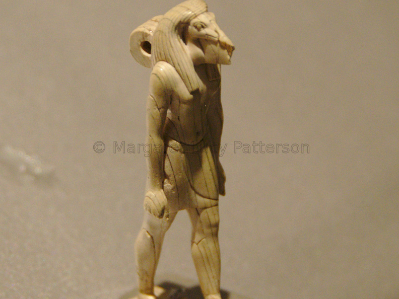 Ivory Ibis-Headed Thoth Figurine