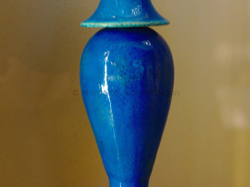 Faience Hes Vase with Cover