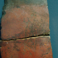 Pot Sherd with Incised Serekh Topped by an Ibis