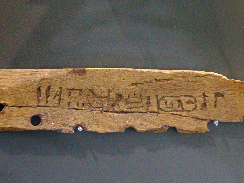 Wooden Model of a Rocker With Hatshepsut's Name On It