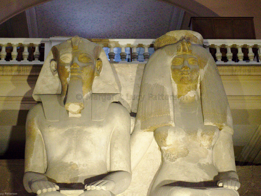 Collosal Statue of Amenhotep III and Tiye